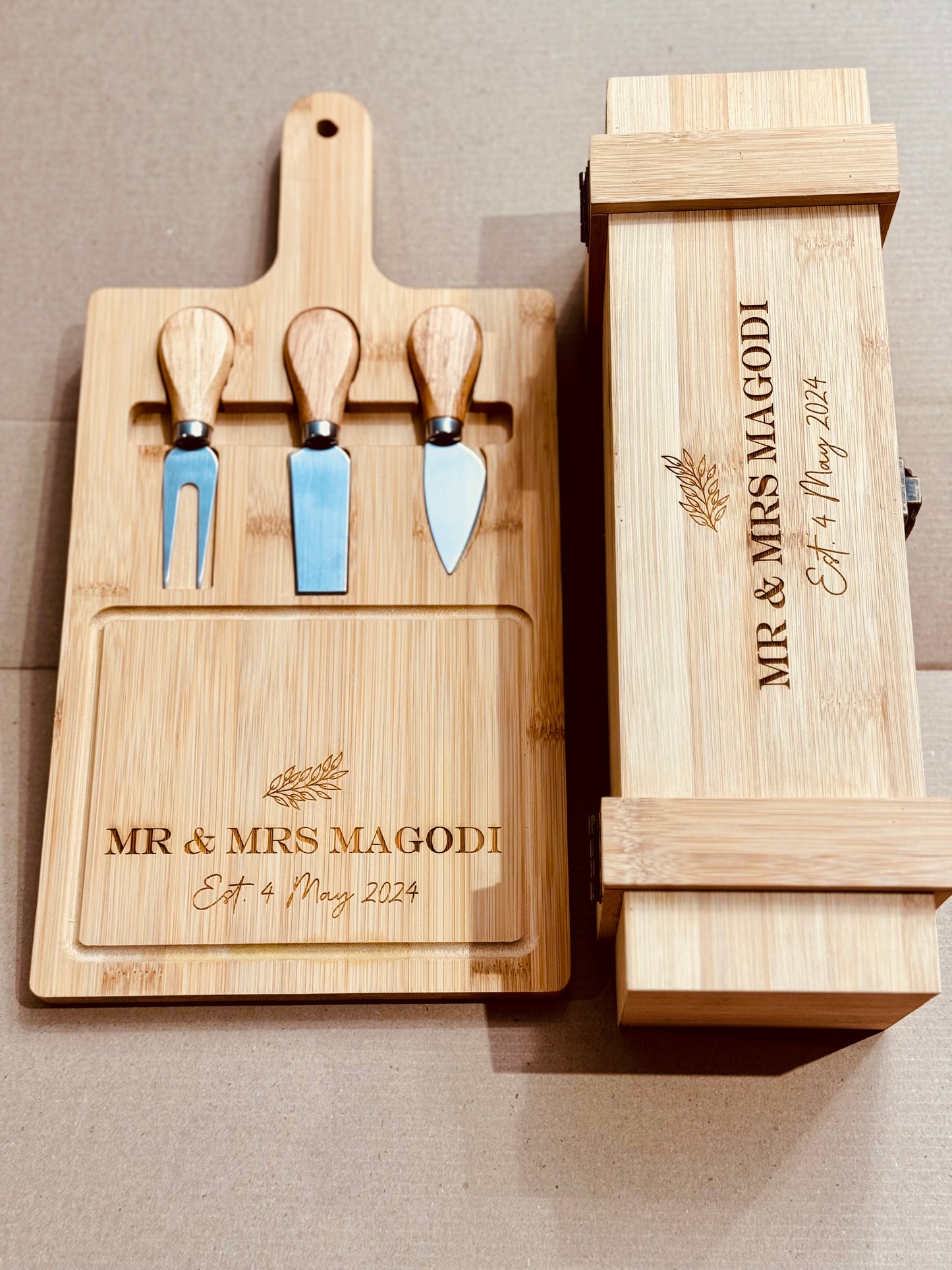 The Winelands: Cheese Board and Wine Box